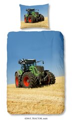 Good Morning patalynės komplektas Tractor, 140x200/220cm цена и информация | Детское постельное бельё | pigu.lt