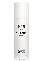 Chanel №. 5 L´Eau All-Over Spray спрей для тела/волос, 150 мл цена и информация | Кремы, лосьоны для тела | pigu.lt