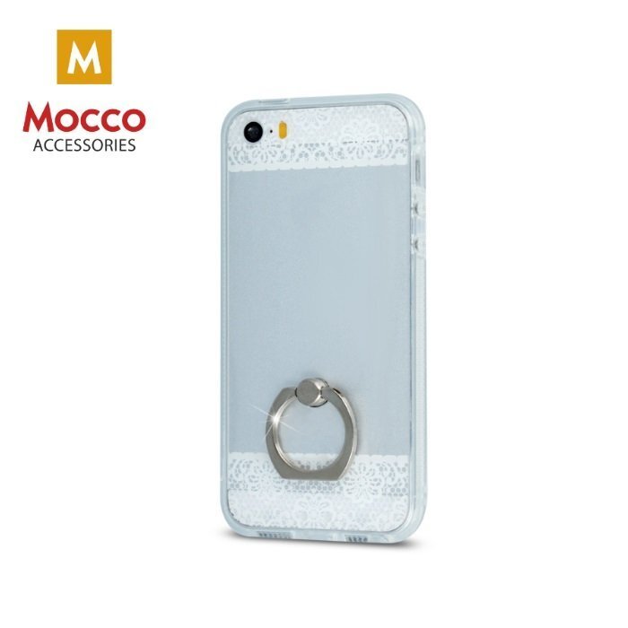 Telefono nugarėlė Mocco Floral Ring, skirta Huawei P9 Lite telefonui, balta kaina ir informacija | Telefono dėklai | pigu.lt