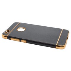 Mocco Exclusive Crown Силиконовый чехол с золотыми рамками для Apple iPhone X Черный цена и информация | Чехлы для телефонов | pigu.lt