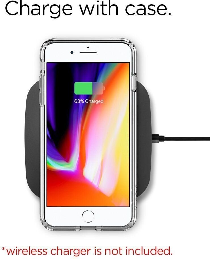 Spigen 043CS21052, skirtas iPhone 8 Plus, iPhone 7 Plus, skairus kaina ir informacija | Telefono dėklai | pigu.lt