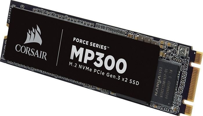 Corsair Force MP300 960GB PCIe x2 NVMe (CSSD-F960GBMP300) kaina ir informacija | Vidiniai kietieji diskai (HDD, SSD, Hybrid) | pigu.lt