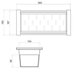 Nuvarvėjimo indas Aquasanita SCL-187.360 цена и информация | AquaSanita Аутлет | pigu.lt