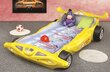 Lova su čiužiniu Formula 1, 90x200 cm, geltona kaina ir informacija | Vaikiškos lovos | pigu.lt