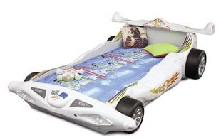 Кровать с матрасом Formula 1, белая цена и информация | Детские кровати | pigu.lt