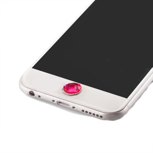 Mygtuko lipdukas Mocco Universal Home Button Sticker Decoration, skirtas Apple iPhone / iPad, rožinis kaina ir informacija | Telefonų dalys ir įrankiai jų remontui | pigu.lt