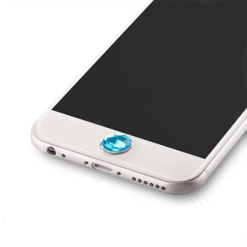 Mygtuko lipdukas Mocco Universal Home Button Sticker Decoration, skirtas Apple iPhone / iPad, žydras kaina ir informacija | Priedai telefonams | pigu.lt