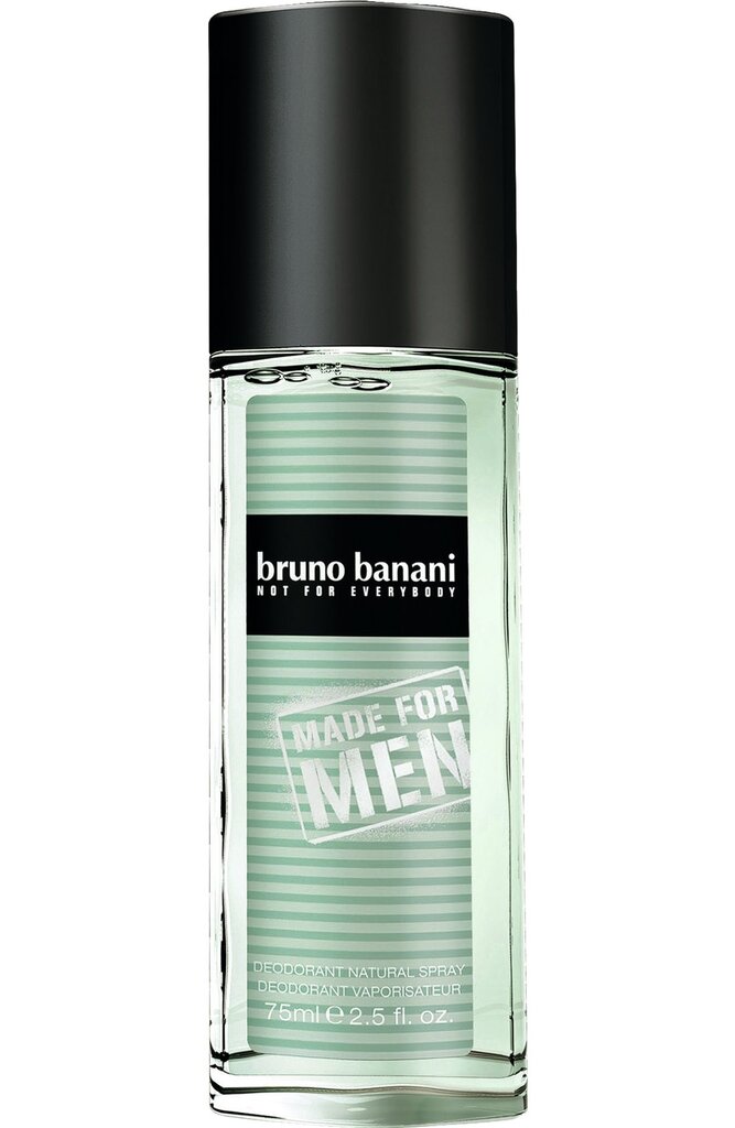 Purškiamas dezodotantas Bruno Banani Made For Men 75 ml kaina ir informacija | Parfumuota kosmetika vyrams | pigu.lt