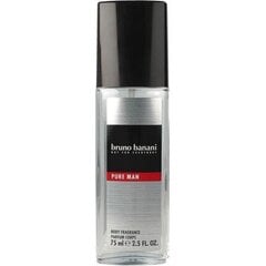 Дезодорант-спрей Bruno Banani Pure Men для мужчин, 75 мл цена и информация | Мужская парфюмированная косметика | pigu.lt