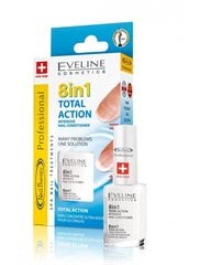 Nagų stipriklis Eveline 8in1 Total Action Intensive 12 ml kaina ir informacija | Nagų lakai, stiprintojai | pigu.lt