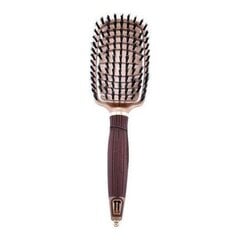 Terminis plaukų šepetys-formuotuvas Olivia Garden Nano Thermic Flex Collection 100% Boar Hairbrush NT-FLEXBR kaina ir informacija | Šepečiai, šukos, žirklės | pigu.lt