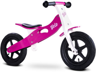 Деревянный балансировочный велосипед Toyz Velo, розовый цена и информация | Балансировочные велосипеды | pigu.lt