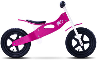 Medinis balansinis dviratukas Toyz Velo, rožinis kaina ir informacija | Balansiniai dviratukai | pigu.lt