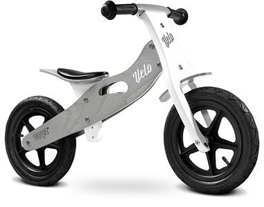 Medinis balansinis dviratukas Toyz Velo, pilkas kaina ir informacija | Balansiniai dviratukai | pigu.lt