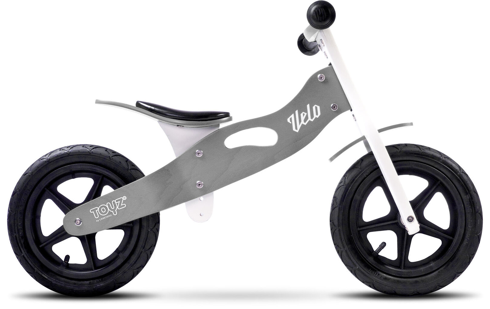Medinis balansinis dviratukas Toyz Velo, pilkas цена и информация | Balansiniai dviratukai | pigu.lt