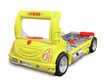 Lova su čiužiniu Truck, 90x180 cm, geltona kaina ir informacija | Vaikiškos lovos | pigu.lt