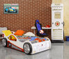 Lova su čiužiniu Monza, 90x190 cm, balta kaina ir informacija | Vaikiškos lovos | pigu.lt