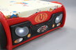 Lova su čiužiniu Monza Mini, 80x160 cm, raudona kaina ir informacija | Vaikiškos lovos | pigu.lt