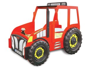 Кровать с матрасом Tractor, красная цена и информация | Детские кровати | pigu.lt