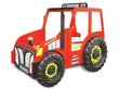 Lova su čiužiniu Tractor, 90x180 cm, raudona kaina ir informacija | Vaikiškos lovos | pigu.lt