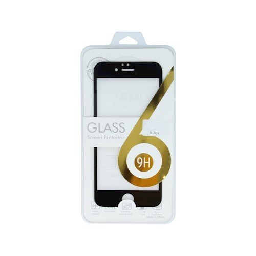 Grūdinto stiklo ekrano apsauga Mocco Full Face 5D Tempered Glass, skirta Apple iPhone 6 / 6S telefonui, skaidri/juoda kaina ir informacija | Apsauginės plėvelės telefonams | pigu.lt