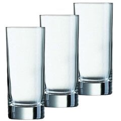 Высокие стаканы "Islande", Luminarc, 330 мл., 3 шт. цена и информация | Стаканы, фужеры, кувшины | pigu.lt