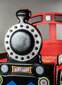 Lova su čiužiniu Lokomotive, 90x190 cm, raudona kaina ir informacija | Vaikiškos lovos | pigu.lt