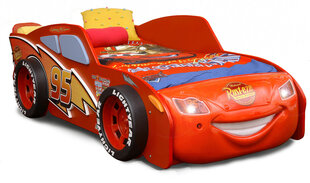 Кровать с матрасом McQueen MDF, красная цена и информация | Детские кровати | pigu.lt