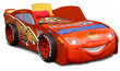 Lova su čiužiniu McQueen MDF, 90x180 cm, raudona kaina ir informacija | Vaikiškos lovos | pigu.lt