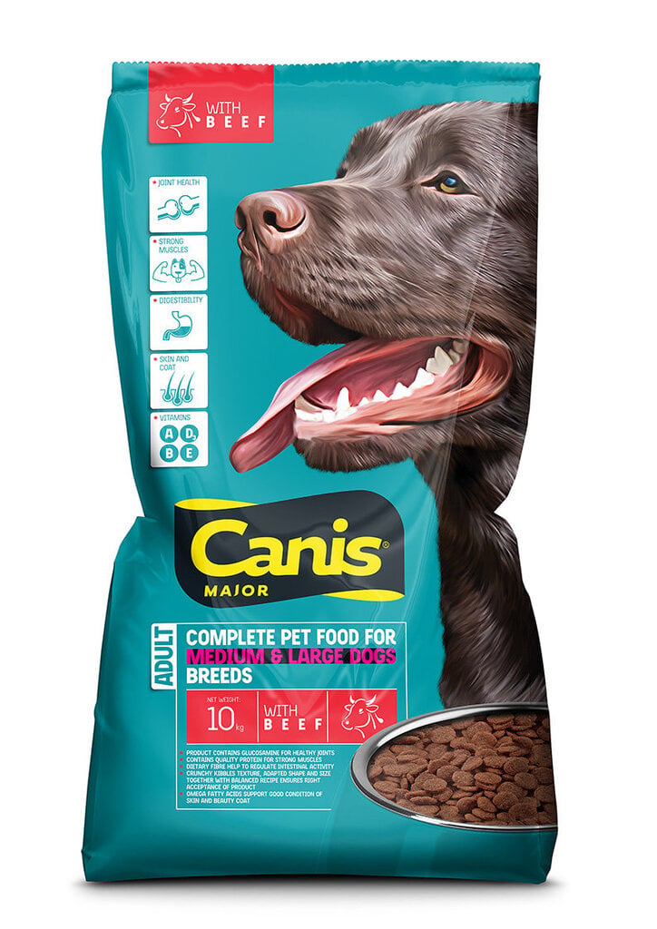 Canis sausas pašaras su jautiena, 10 kg kaina ir informacija | Sausas maistas šunims | pigu.lt