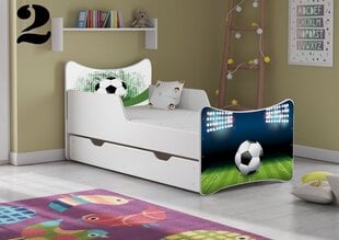 Кровать с матрасом и ящиком SMB Small 2, 140x70 см цена и информация | Детские кровати | pigu.lt