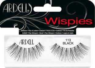 Накладные ресницы Ardell Wispies 113 Black Duo Glue, 1 пара цена и информация | Накладные ресницы, керлеры | pigu.lt