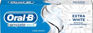 Зубная паста  Oral-B Complete Extra White 75 мл цена и информация | Зубные щетки, пасты | pigu.lt