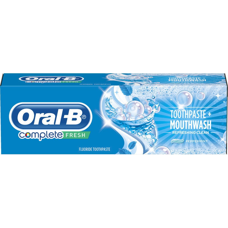 Dantų pasta Oral-B Complete Mouthwash & Whitening 75 ml kaina ir informacija | Dantų šepetėliai, pastos | pigu.lt