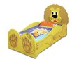 Lova su čiužiniu Lion Big, 90x200 cm, geltona kaina ir informacija | Vaikiškos lovos | pigu.lt