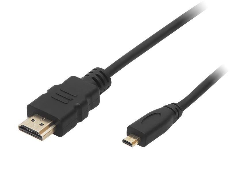 HDMI - MicroHDMI kabelis 3m kaina ir informacija | Kabeliai ir laidai | pigu.lt