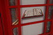 Vaikiška spinta su rašomuoju stalu Phone Booth Wardrobe, raudona цена и информация | Vaikiškos spintos | pigu.lt