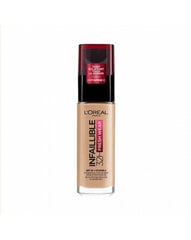 Тональный крем L'Oreal Paris Infallible 24H Fresh Wear Foundation 30 мл, 140 Golden Beige цена и информация | Пудры, базы под макияж | pigu.lt