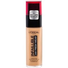 Makiažo pagrindas L'Oreal Paris Infallible 24h Fresh 200 Gold Sand 30 ml, 200 Gold Sand kaina ir informacija | Makiažo pagrindai, pudros | pigu.lt