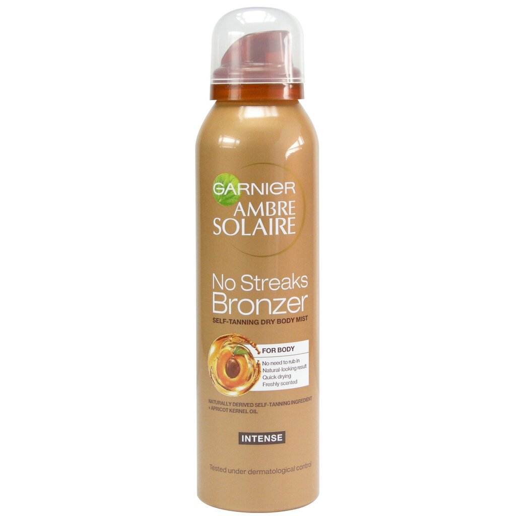 Įdegį suteikiantis purškiklis kūnui Garnier Ambre Solaire No Streaks Bronzer moterims 150 ml kaina ir informacija | Savaiminio įdegio kremai | pigu.lt