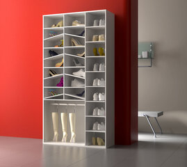 Шкаф Yvonne YVND72S, белый цена и информация | Полки для обуви, банкетки | pigu.lt