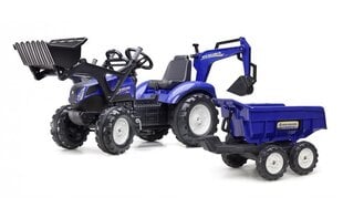 Minamas vaikiškas traktorius su priekaba New Holland T8, Falk kaina ir informacija | Žaislai berniukams | pigu.lt