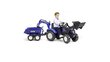 Minamas vaikiškas traktorius su priekaba New Holland T8, Falk kaina ir informacija | Žaislai berniukams | pigu.lt