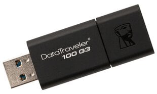 MEMORY DRIVE FLASH USB3 256GB/DT100G3/256GB KINGSTON цена и информация | USB накопители | pigu.lt