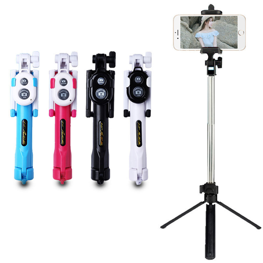 Asmenukių lazda - trikojis su Bluetooth valdymo pulteliu LKS-01 Juoda kaina ir informacija | Asmenukių lazdos (selfie sticks) | pigu.lt