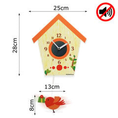 Настенные часы с маятником Птичка цена и информация | Часы | pigu.lt