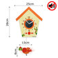 Sieninis laikrodis su švytuokle Siūbuojantis paukštukas цена и информация | Laikrodžiai | pigu.lt