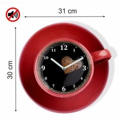 Настенные часы с печатью Кружка кофе цена и информация | Часы | pigu.lt