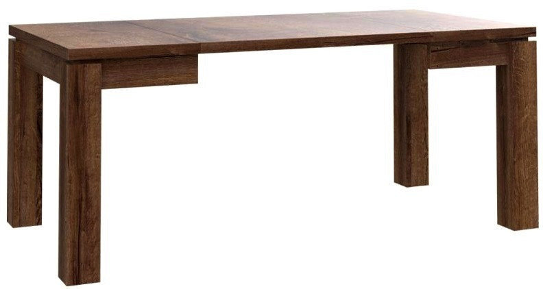 Išskleidžiamas stalas EST45, tamsiai rudas цена и информация | Virtuvės ir valgomojo stalai, staliukai | pigu.lt