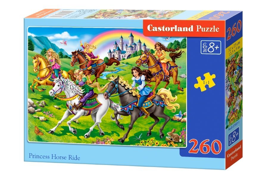 Dėlionė Princess Horse Ride Castorland, 260 detalių kaina ir informacija | Dėlionės (puzzle) | pigu.lt